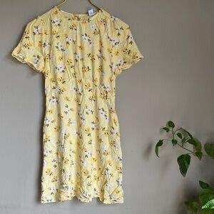 Old Navy Yellow Floral Mini Dress